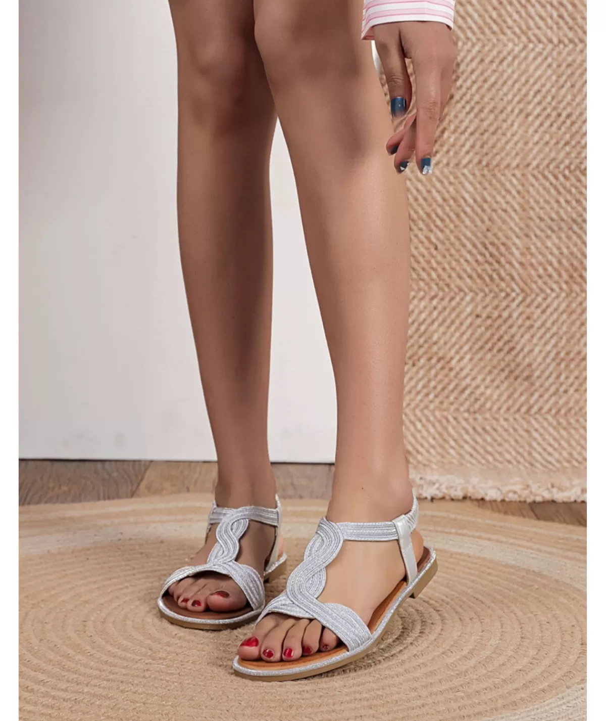 La boutique de Lilie Sandales & Espadrilles>SANDALES MANEA Argente