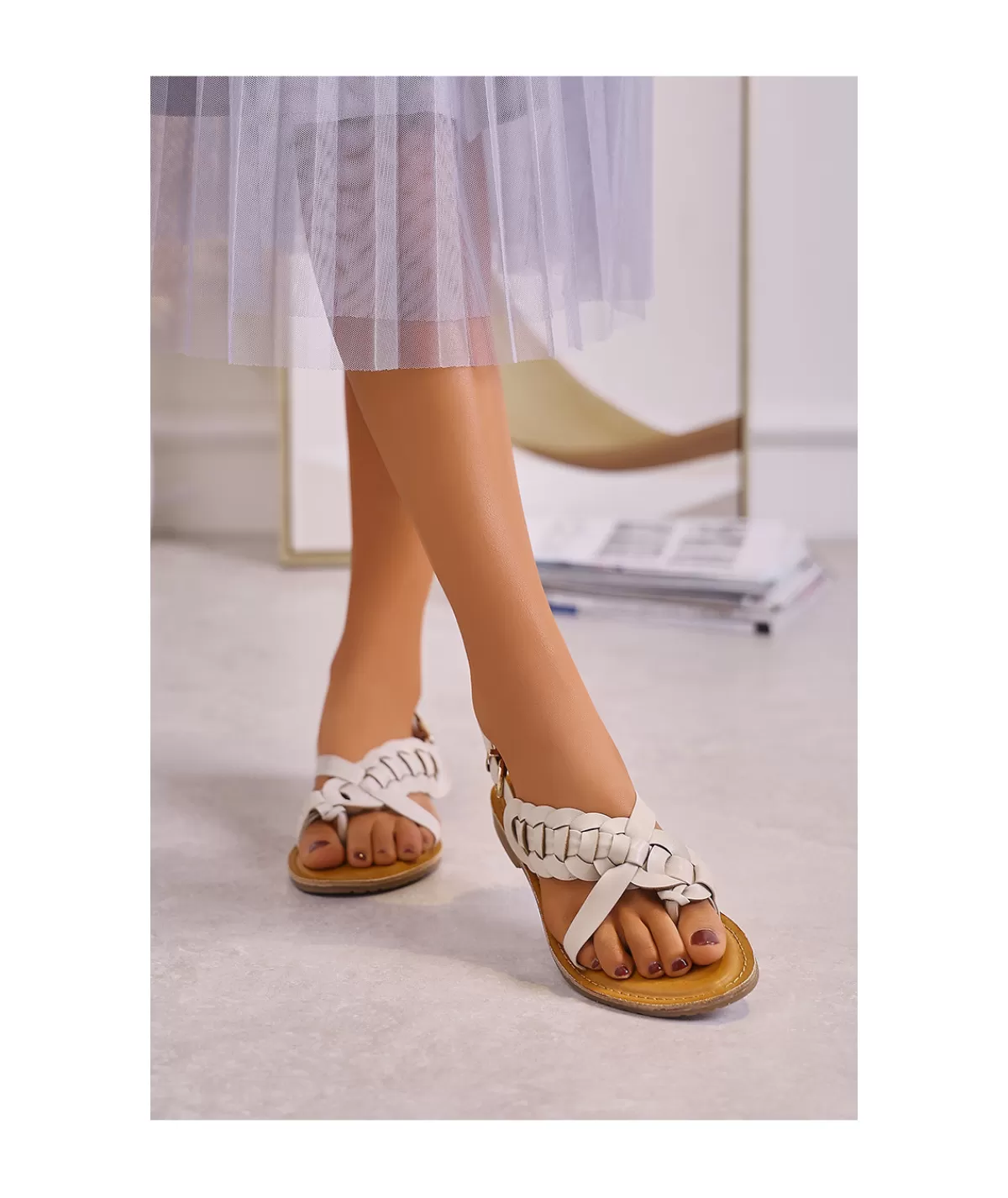 La boutique de Lilie Sandales & Espadrilles>SANDALES MARION Blanc