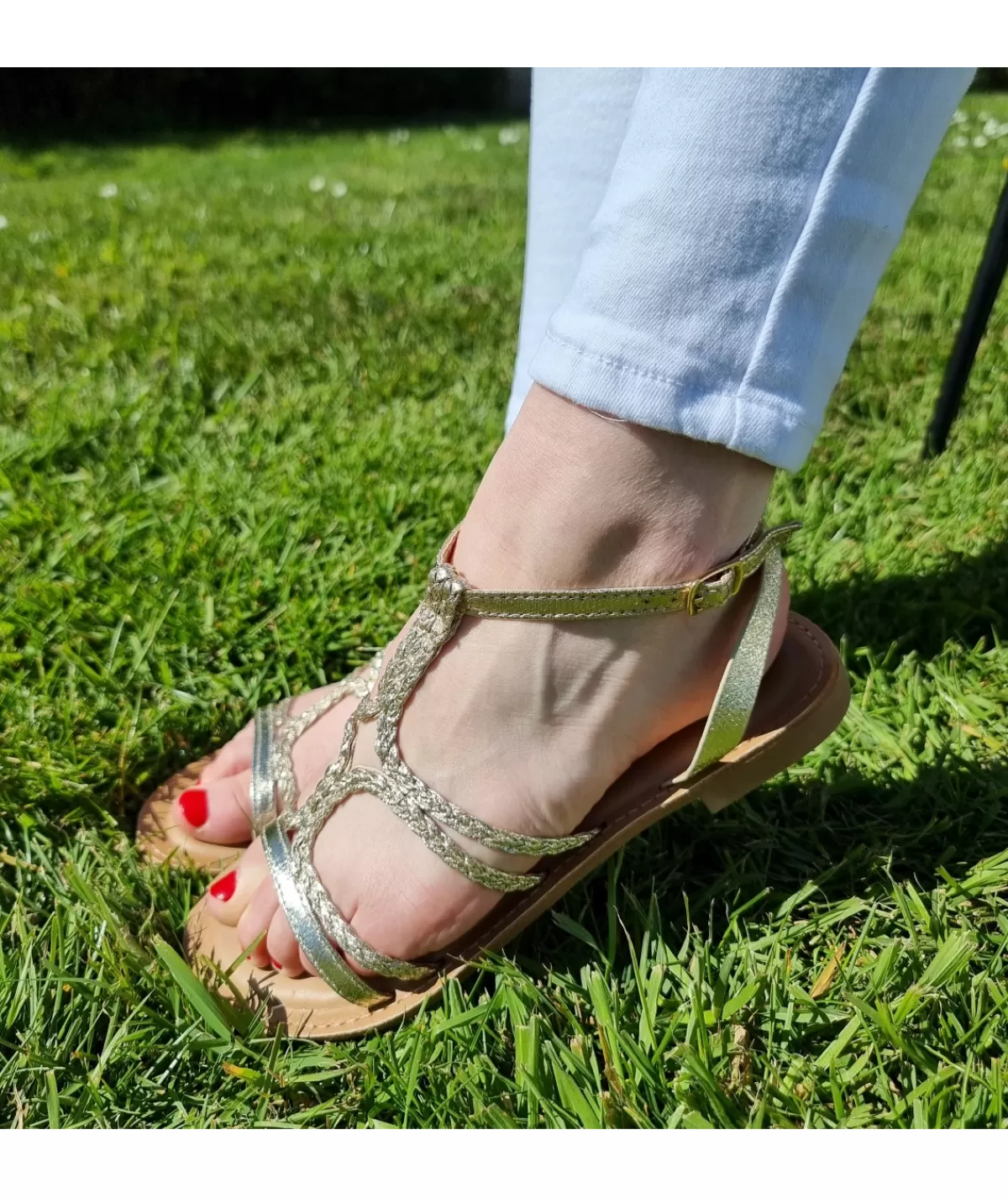 La boutique de Lilie Sandales & Espadrilles>SANDALES PETRA Dore