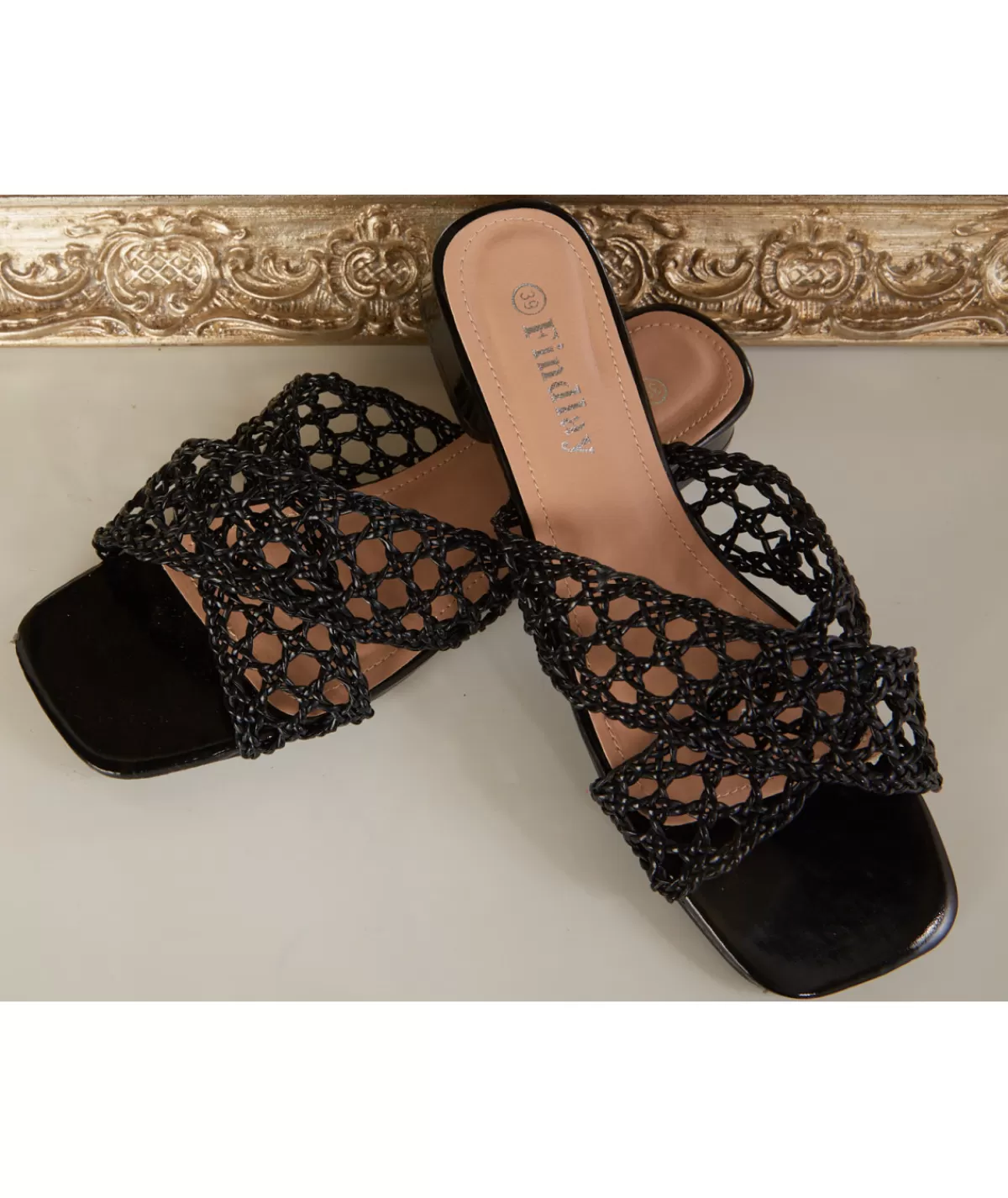 La boutique de Lilie Sandales & Espadrilles>SANDALES PRESCILLIA Noir