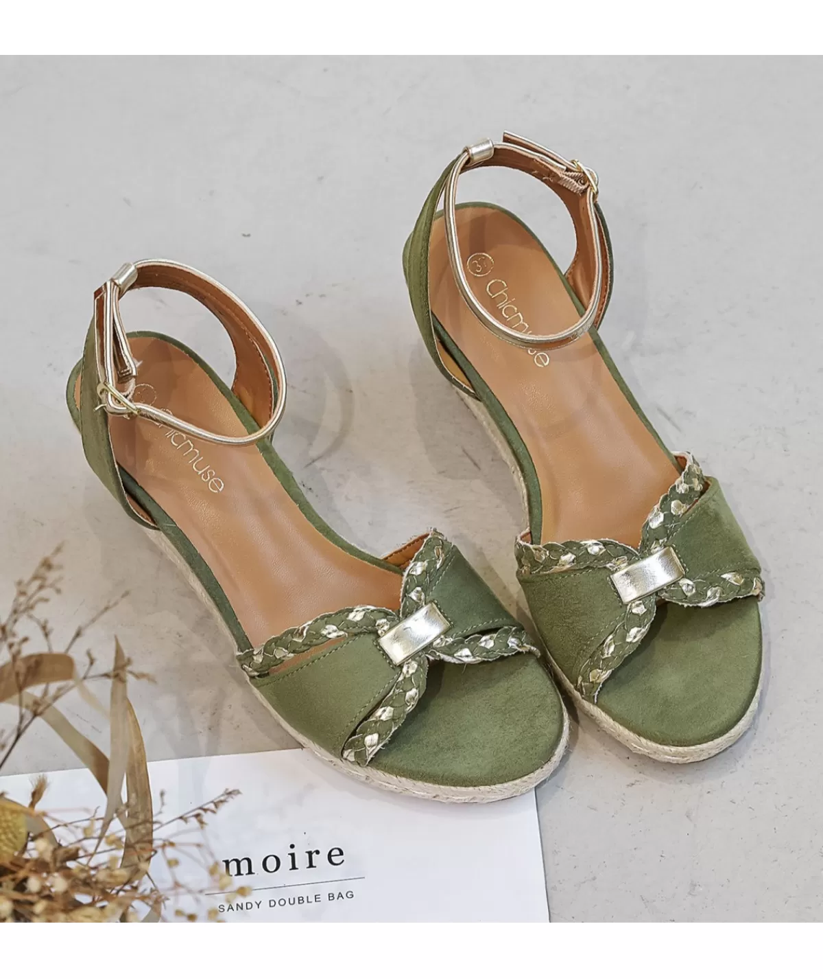 La boutique de Lilie Sandales & Espadrilles>SANDALES VICTORIA Vert