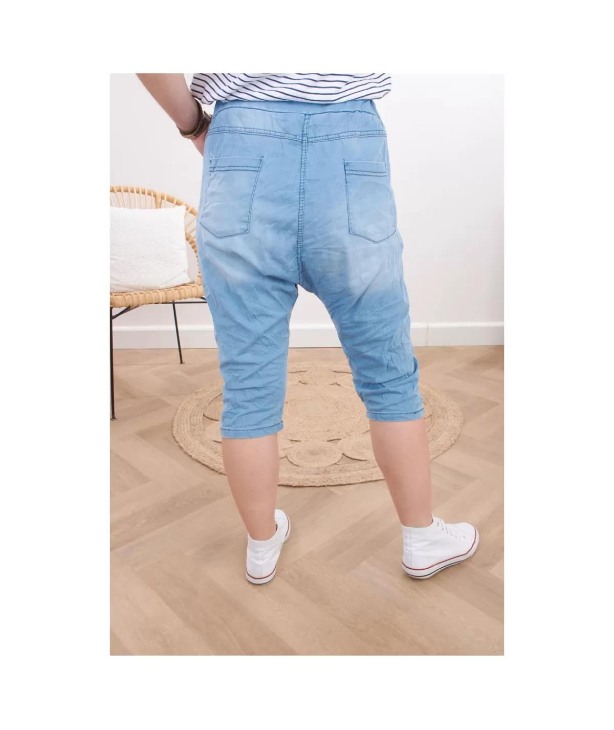 La boutique de Lilie Jupes / Shorts>SHORT BELANY Bleuciel