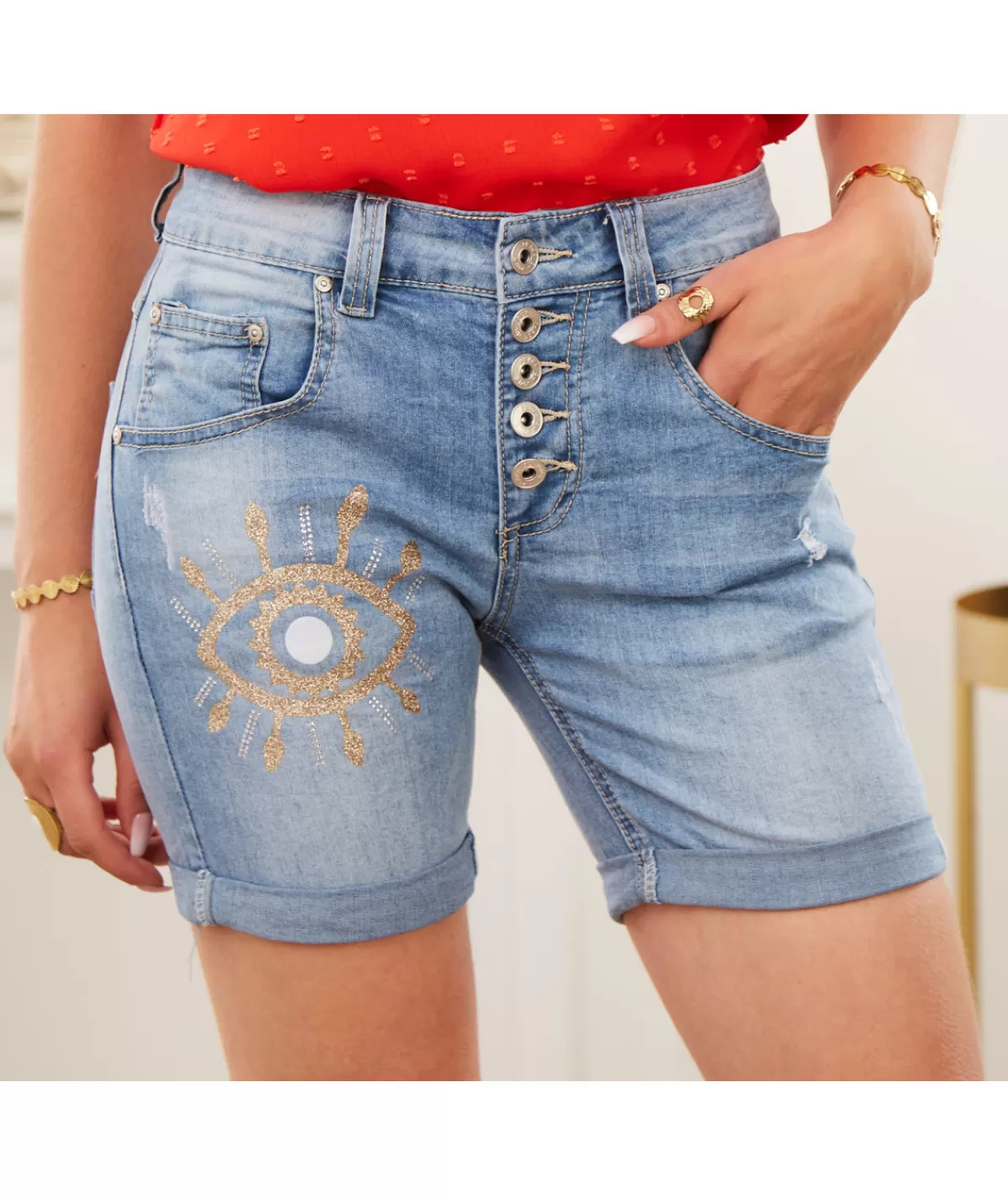 La boutique de Lilie Jupes / Shorts>SHORT CLOTHILDE Jeans