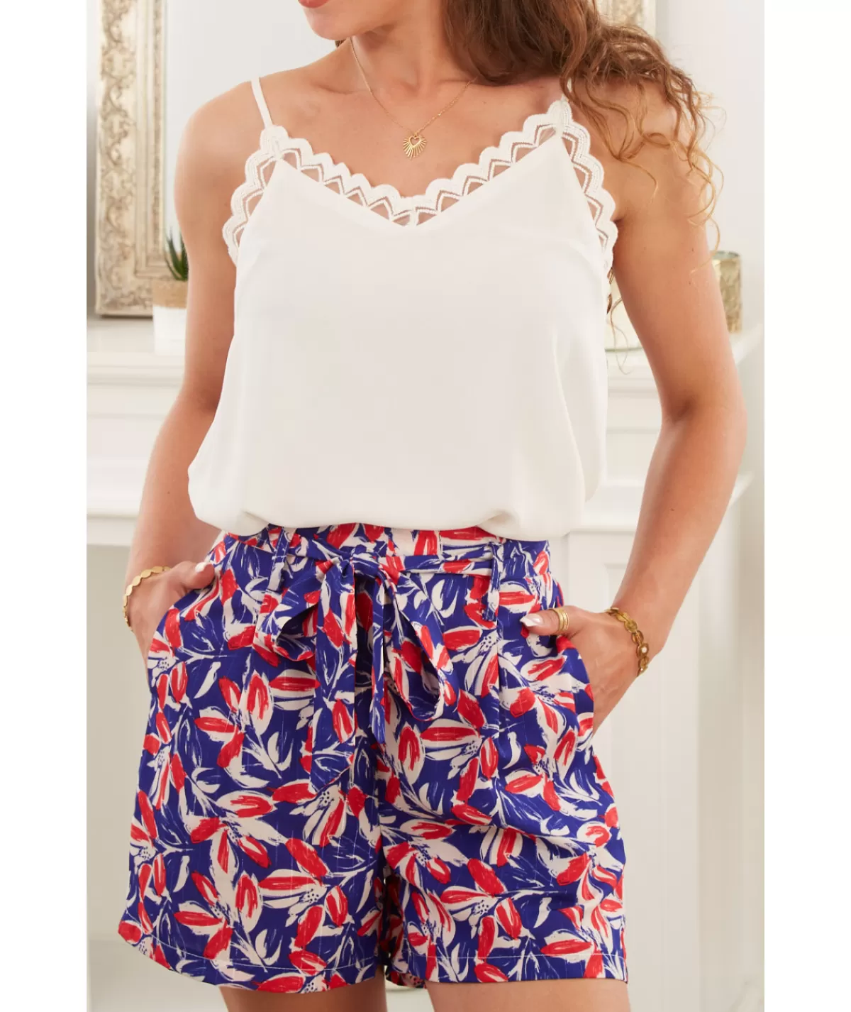 La boutique de Lilie Jupes / Shorts>SHORT FRANCINE Rouge