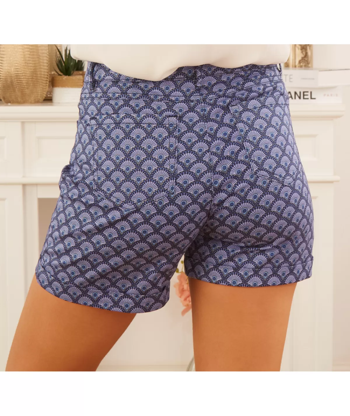 La boutique de Lilie Jupes / Shorts>SHORT GLORIA Bleu