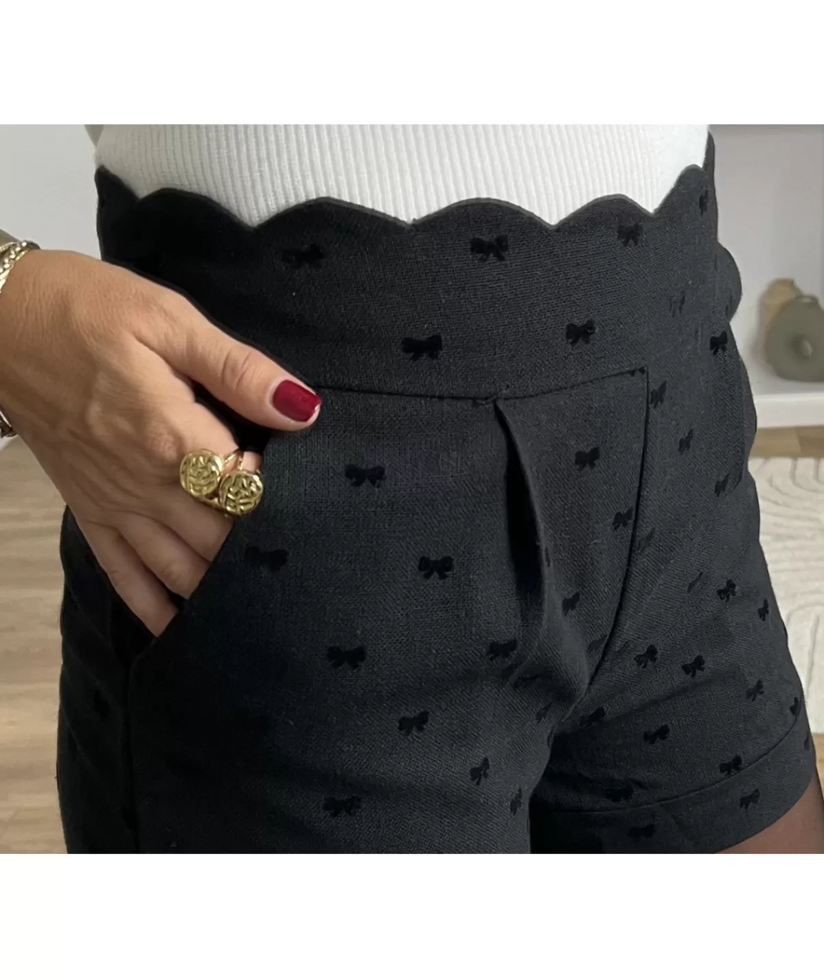 La boutique de Lilie Jupes / Shorts>SHORT KAMELVINA Noir
