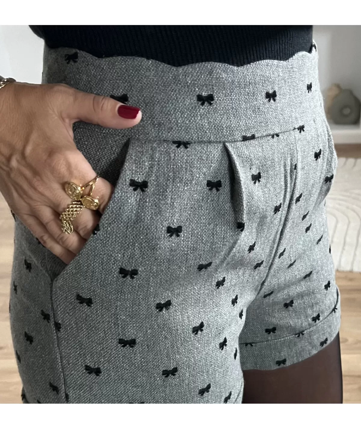 La boutique de Lilie Jupes / Shorts>SHORT KAMELVINA Gris