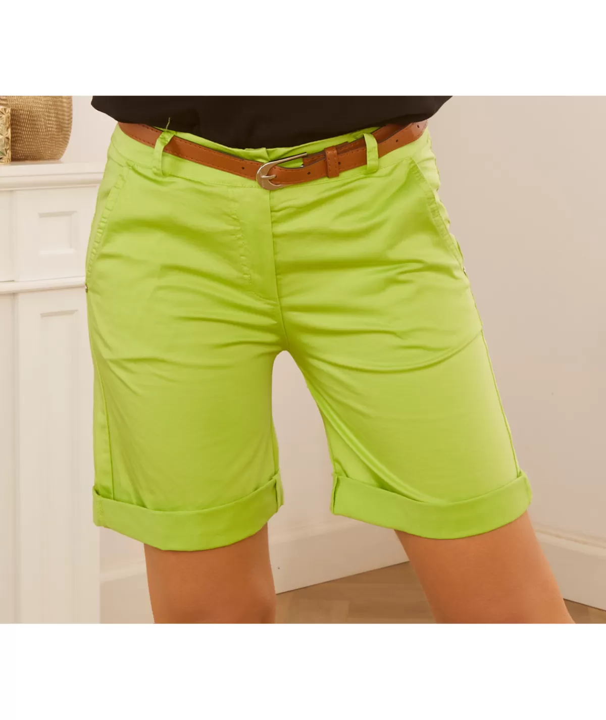 La boutique de Lilie Jupes / Shorts>SHORT MARYANE II Vert