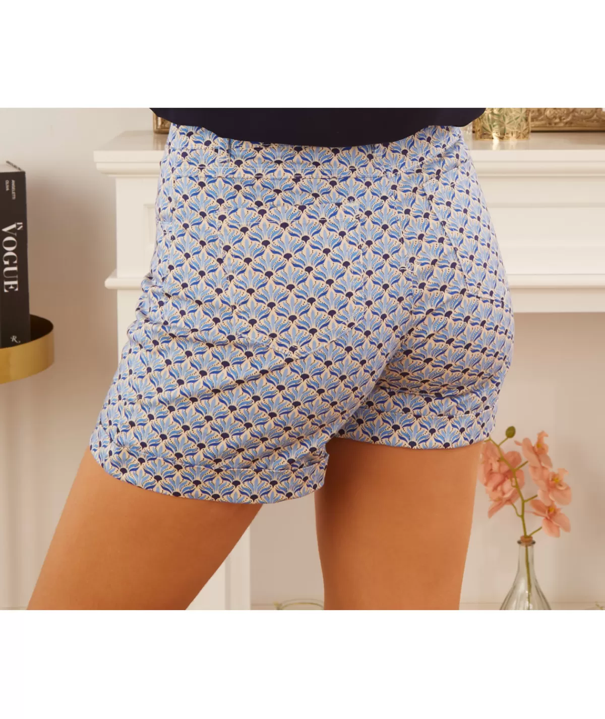 La boutique de Lilie Jupes / Shorts>SHORT NORA Bleu