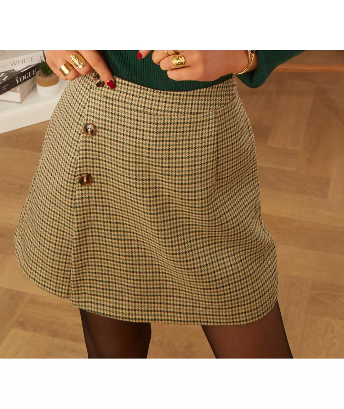 La boutique de Lilie Jupes / Shorts>SHORT OLGA Vert