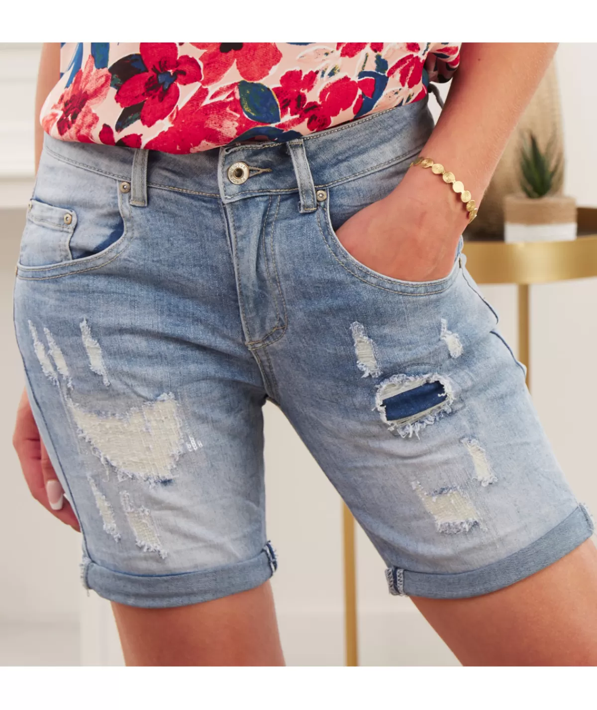 La boutique de Lilie Jupes / Shorts>SHORT THEORA CLAIR Jeans