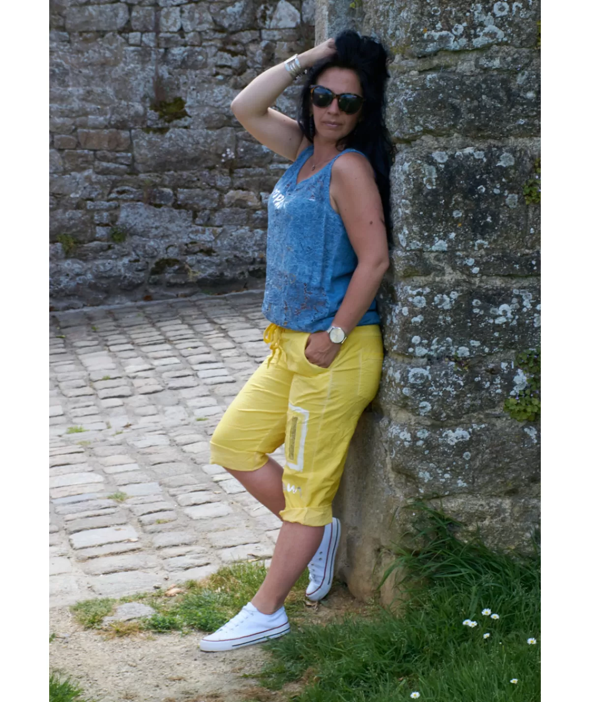 La boutique de Lilie Jupes / Shorts>SHORT YARA Jaune