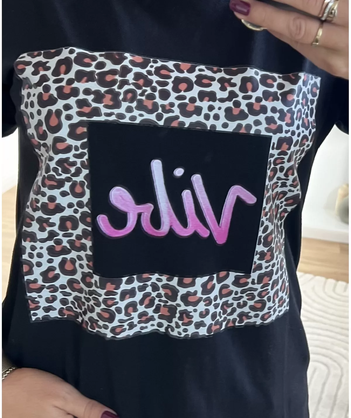 La boutique de Lilie T-shirts>TEE SHIRT JUSTIN Noir