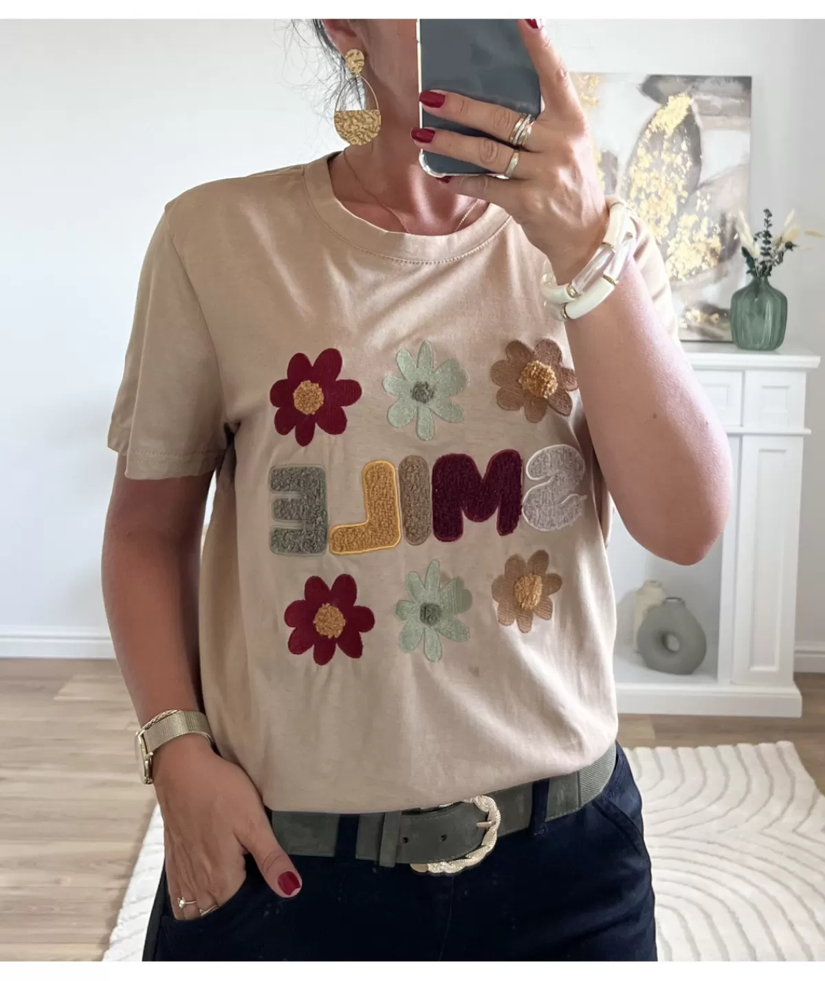La boutique de Lilie T-shirts>TEE-SHIRT JULES Taupe
