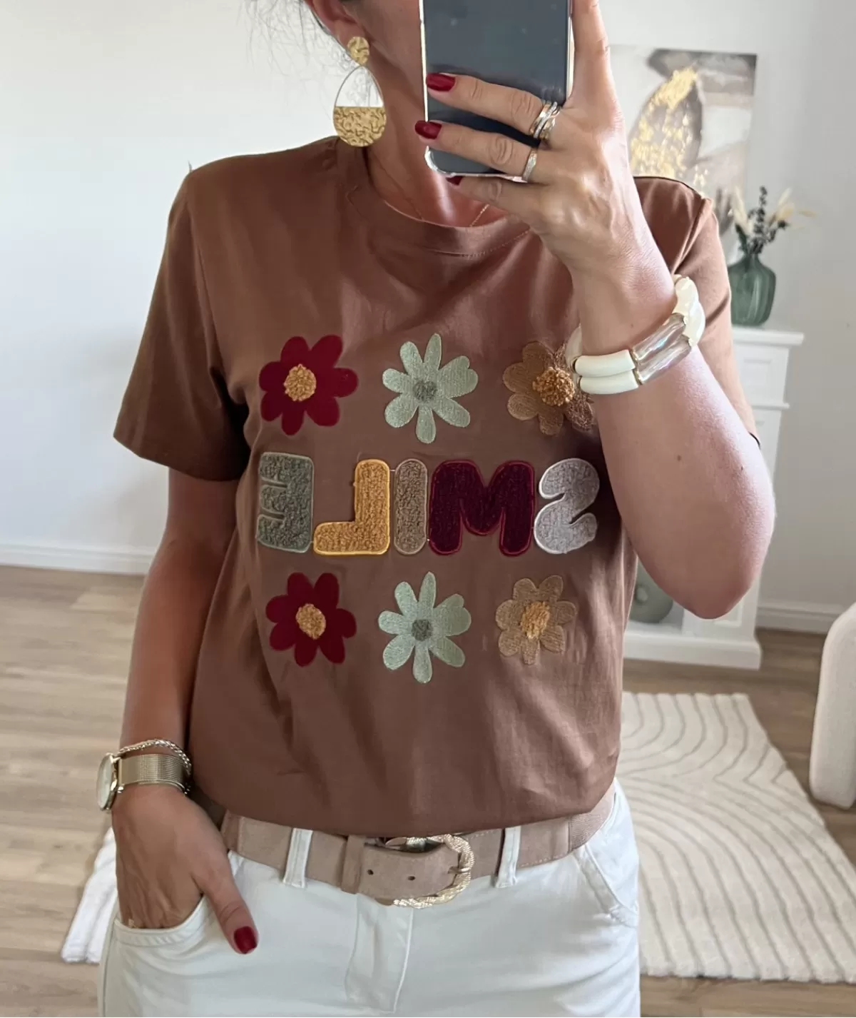 La boutique de Lilie T-shirts>TEE-SHIRT JULES Camel