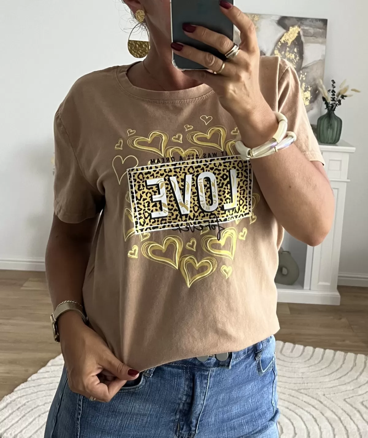 La boutique de Lilie T-shirts>TEE-SHIRT OWEN Camel