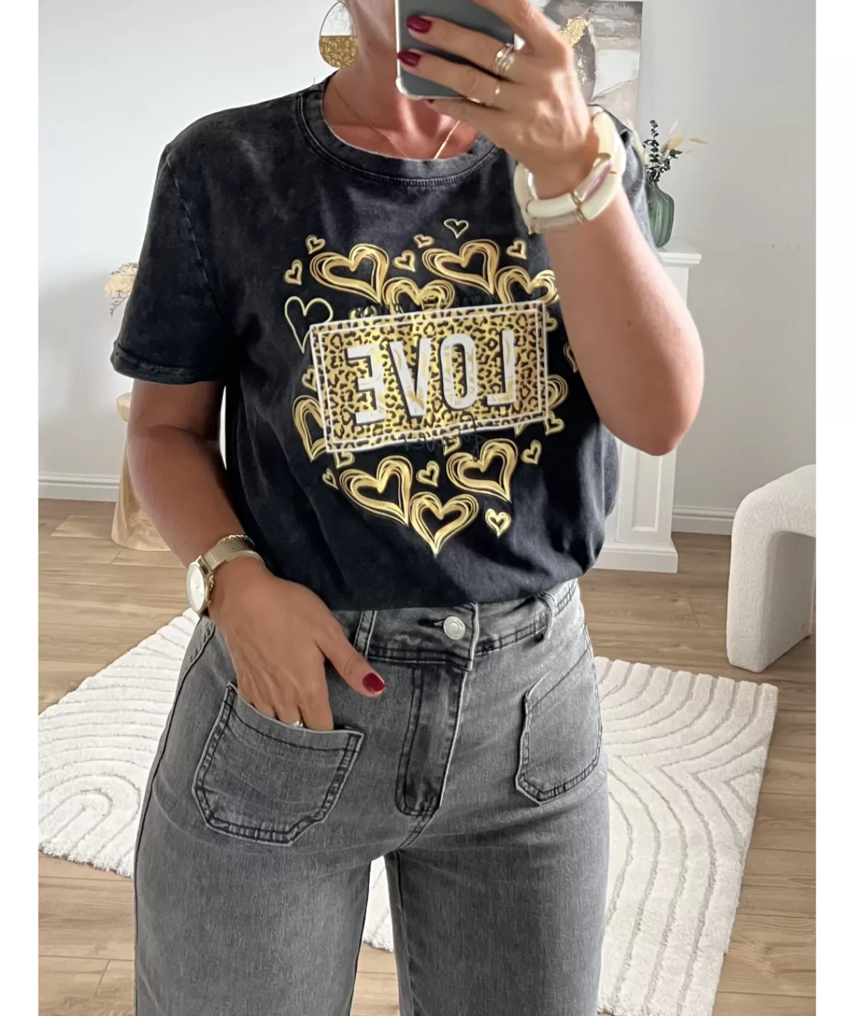 La boutique de Lilie T-shirts>TEE-SHIRT OWEN Noir