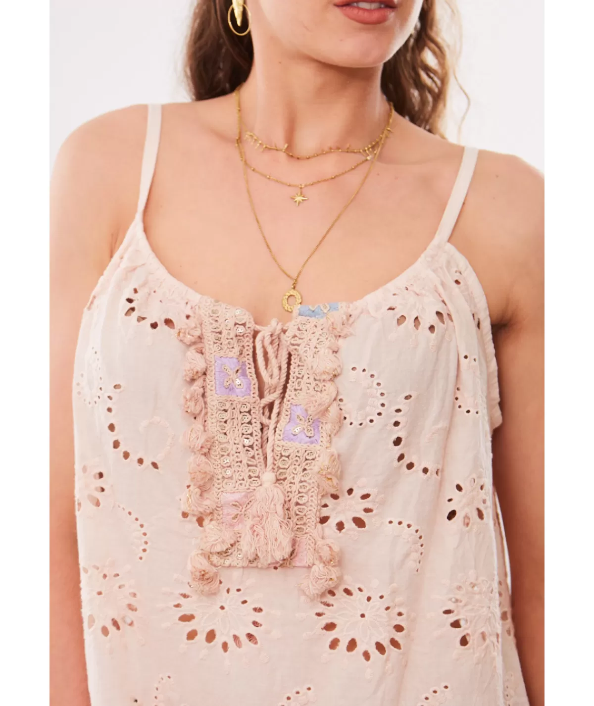 La boutique de Lilie Tops / Blouses>TOP AMELIANA Rosepoudre