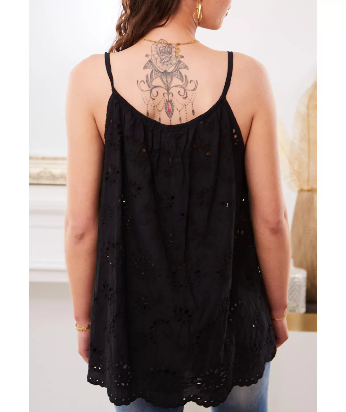 La boutique de Lilie Tops / Blouses>TOP AMELIANA Noir