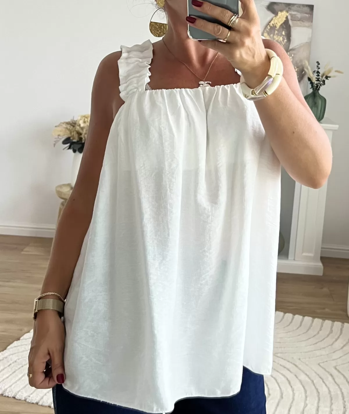 La boutique de Lilie Tops / Blouses>TOP ANNA Blanc