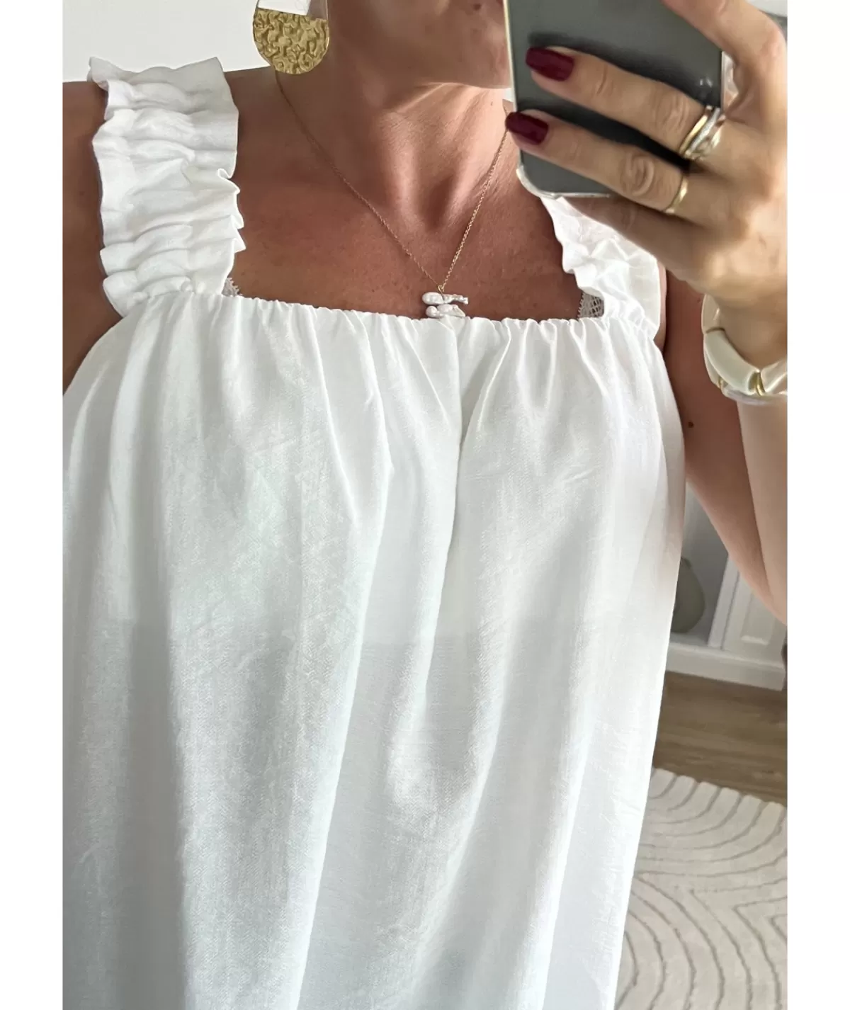La boutique de Lilie Tops / Blouses>TOP ANNA Blanc