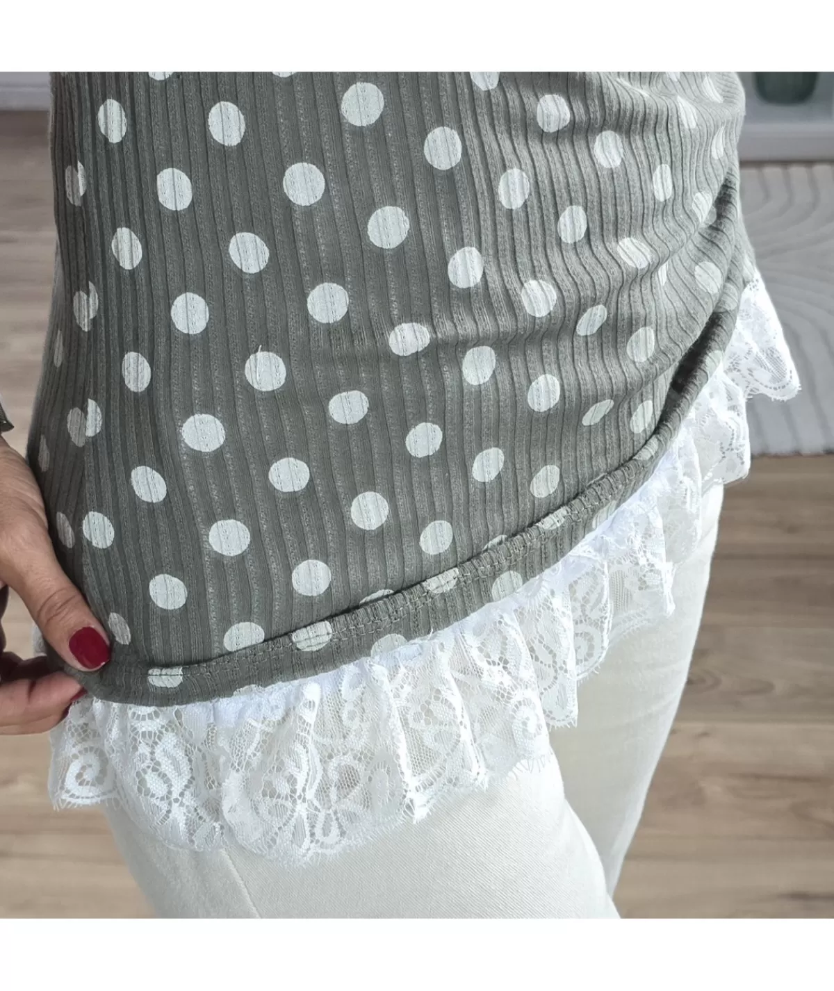 La boutique de Lilie Tops / Blouses>TOP CASSOPIE Kaki