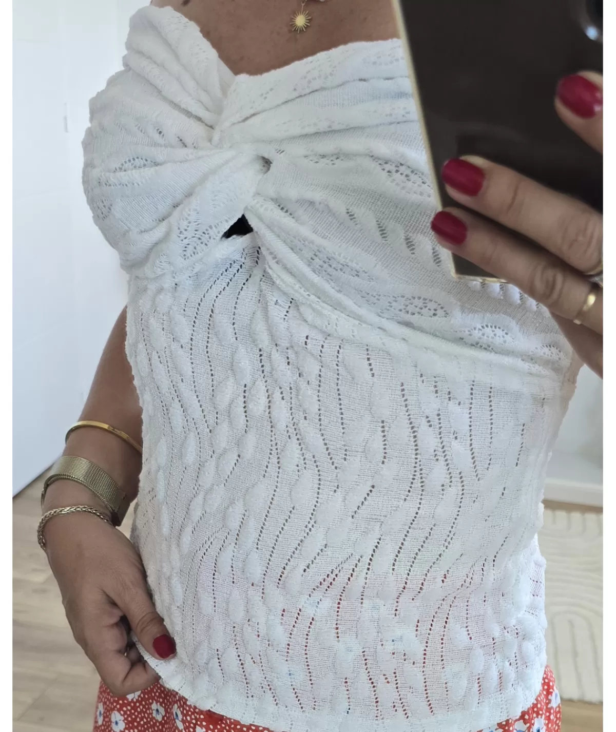 La boutique de Lilie Tops / Blouses>TOP CECILE Blanc