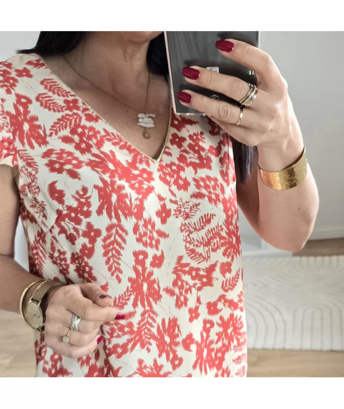 La boutique de Lilie Tops / Blouses>TOP CHLOA Brique