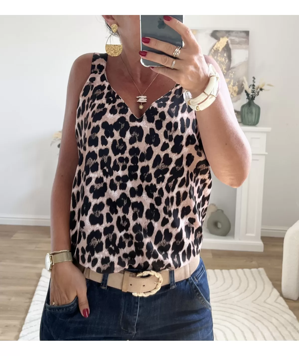 La boutique de Lilie Tops / Blouses>TOP CLEOPATRE Camel