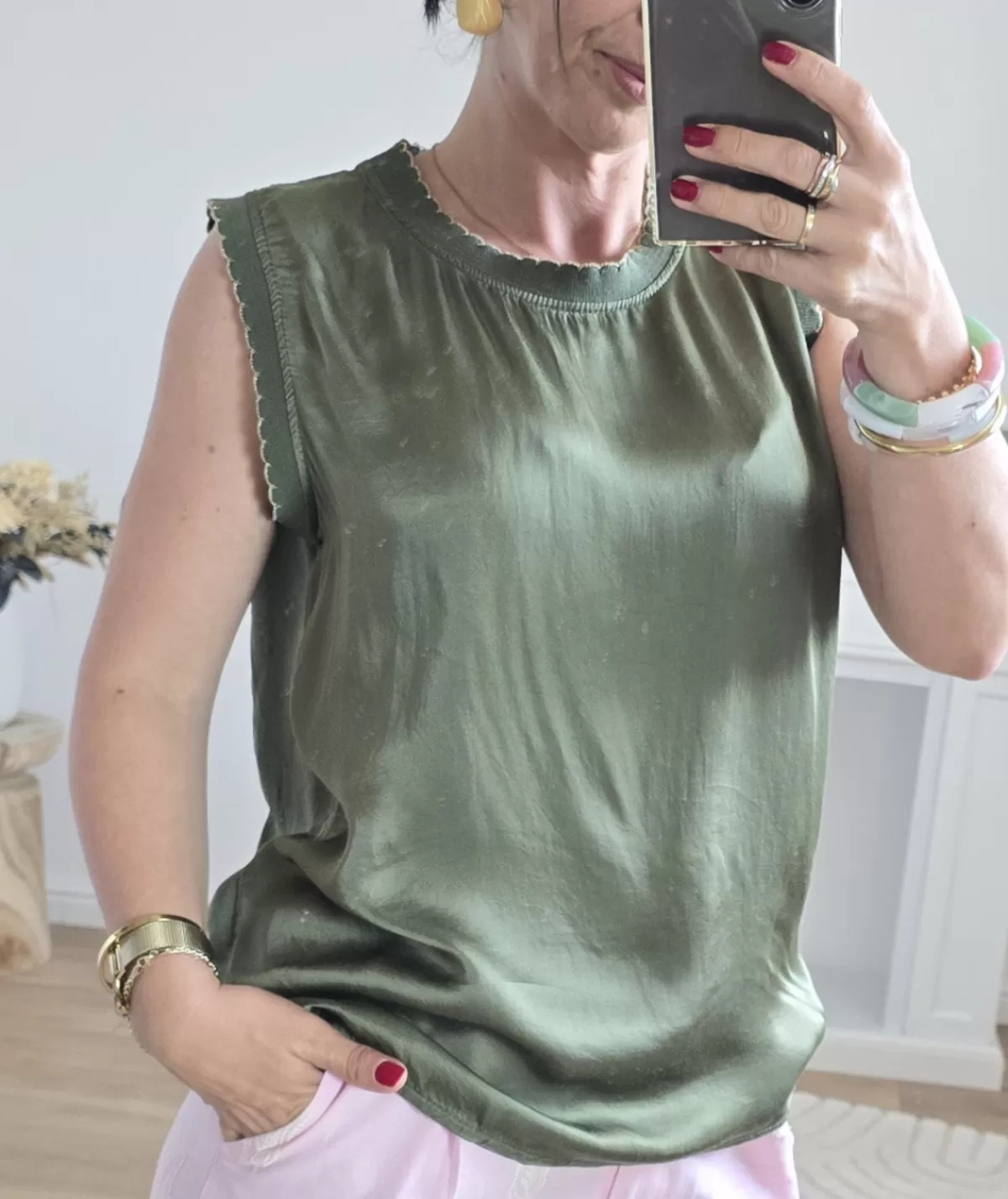 La boutique de Lilie Tops / Blouses>TOP DARYL Kaki