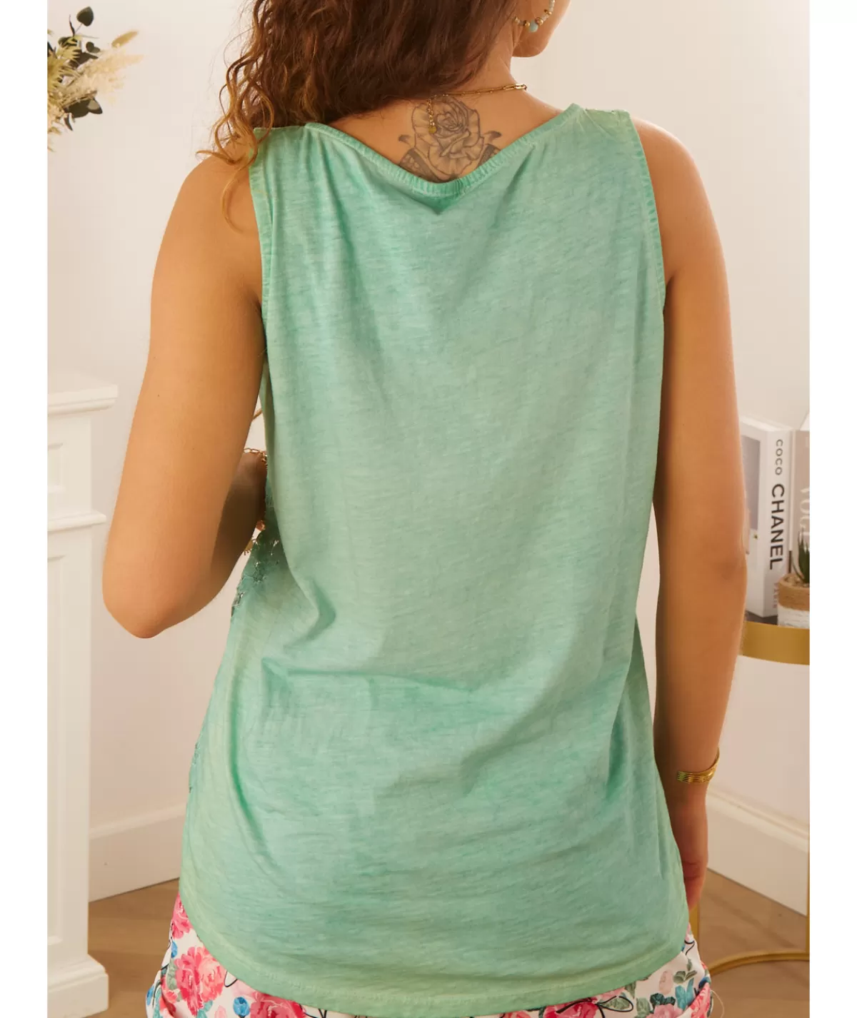 La boutique de Lilie Tops / Blouses>TOP DORIA Vertdeau