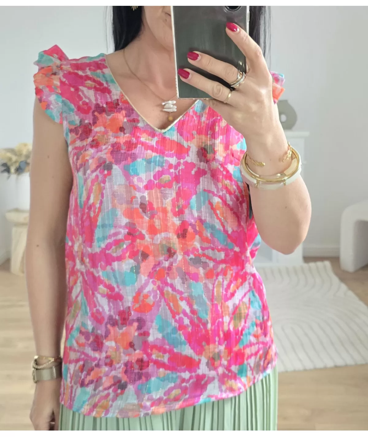 La boutique de Lilie Tops / Blouses>TOP EMILIA Rose