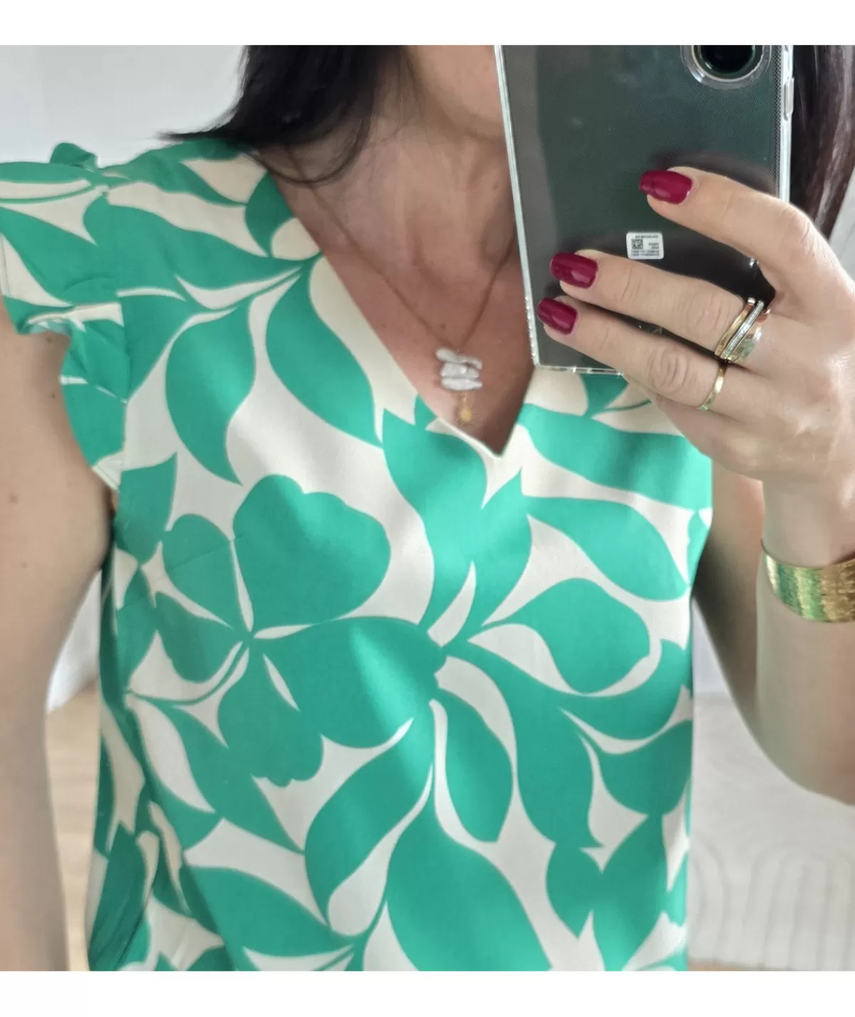 La boutique de Lilie Tops / Blouses>TOP EMMA Vert