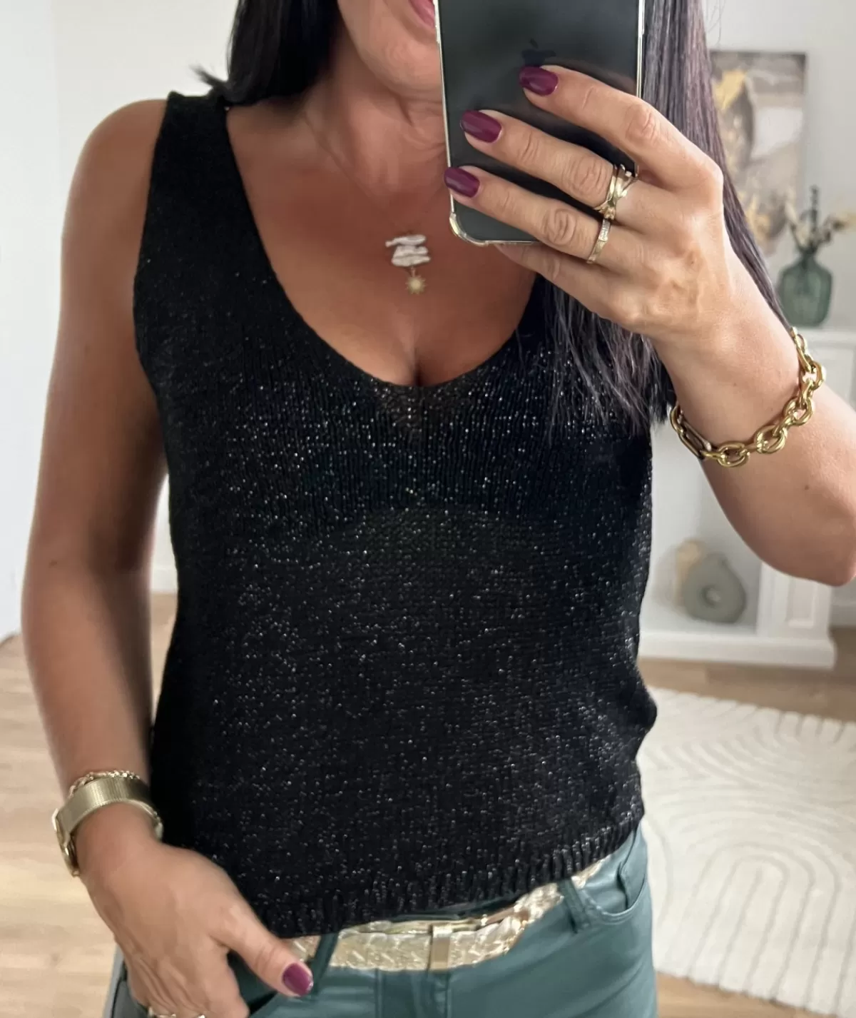 La boutique de Lilie Tops / Blouses>TOP EWENA II Noir