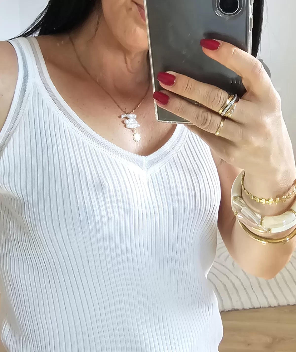 La boutique de Lilie Tops / Blouses>TOP FABIOLA Blanc
