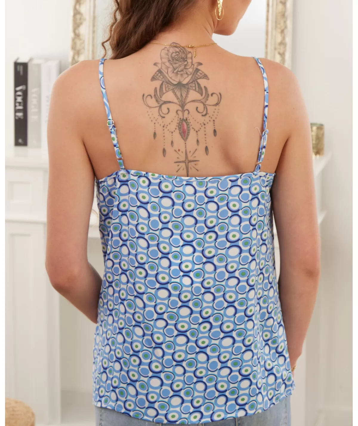 La boutique de Lilie Tops / Blouses>TOP KAYLIAH Bleu