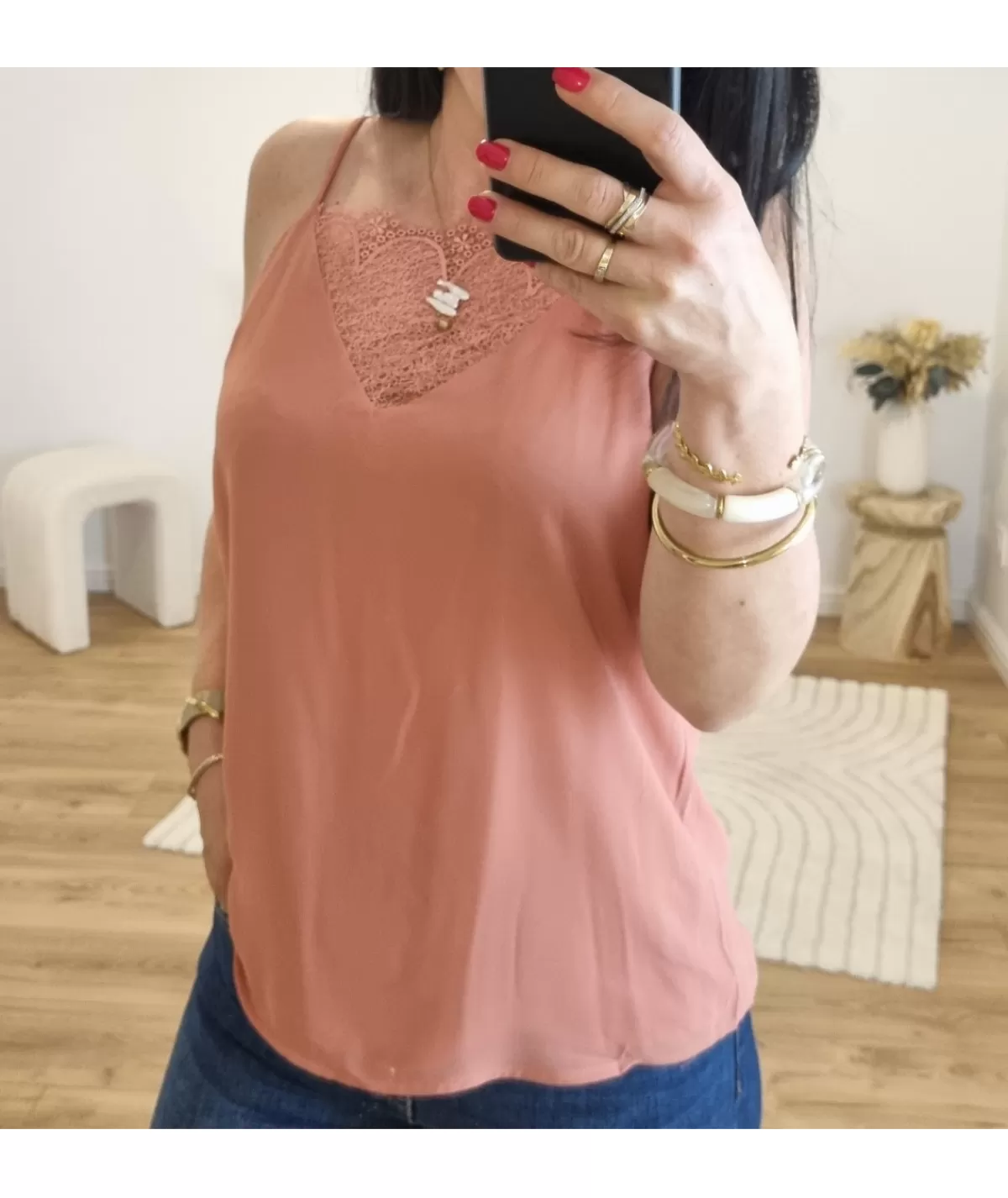 La boutique de Lilie Tops / Blouses>TOP KELLY Vieuxrose