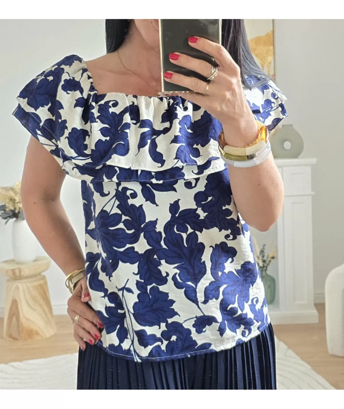 La boutique de Lilie Tops / Blouses>TOP LADISLAS Bleu