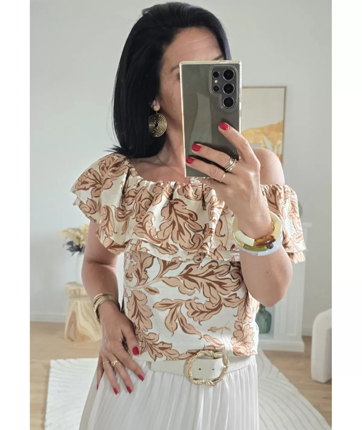 La boutique de Lilie Tops / Blouses>TOP LADISLAS Taupe