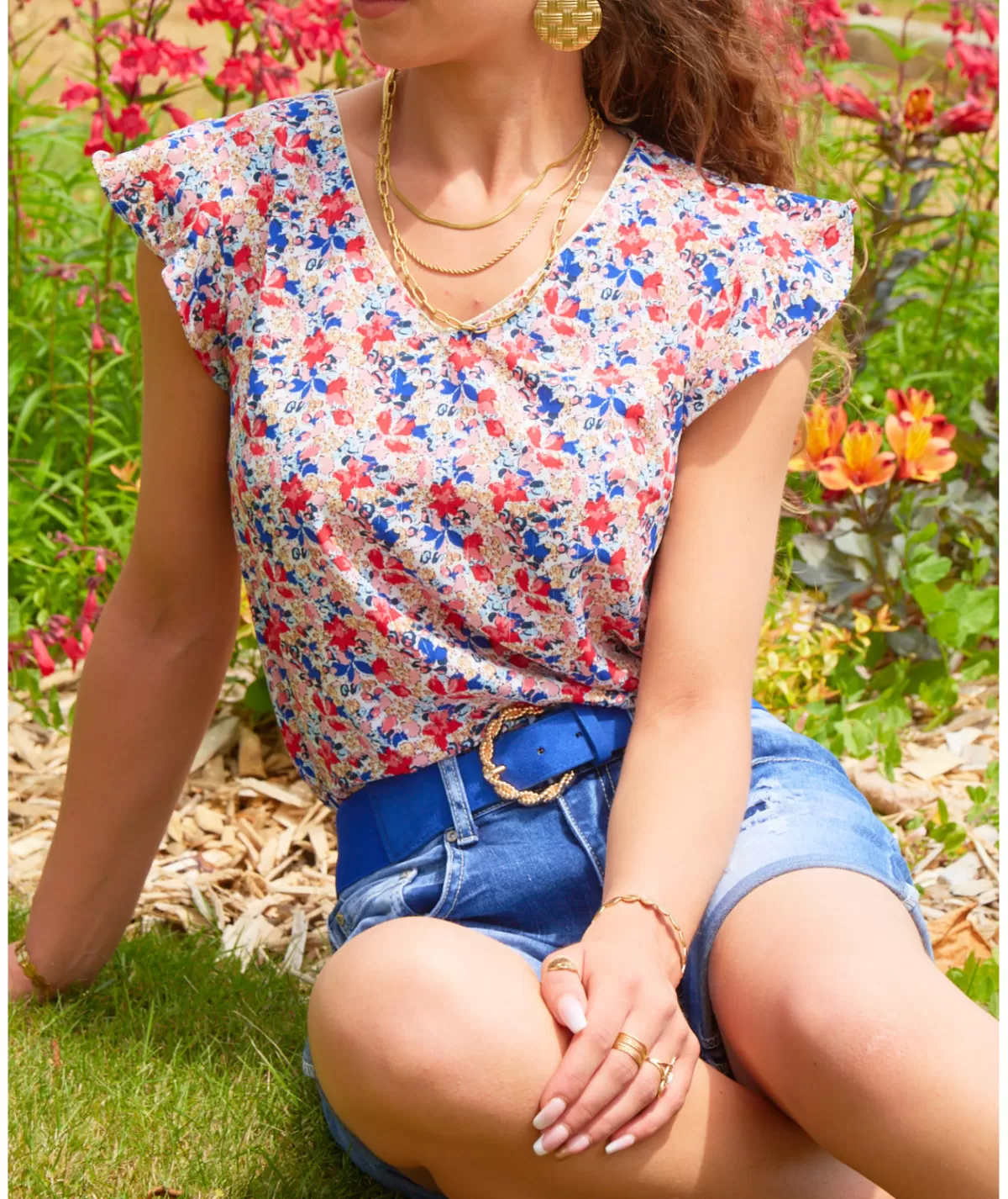 La boutique de Lilie Tops / Blouses>TOP NABARA Rose