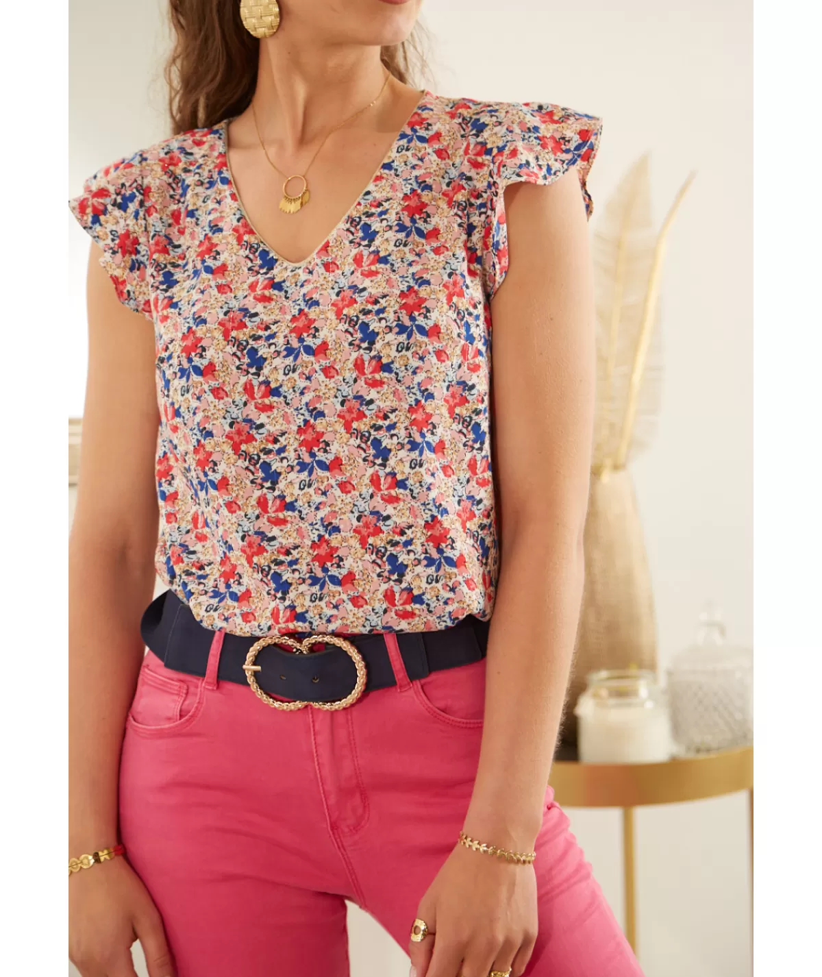 La boutique de Lilie Tops / Blouses>TOP NABARA Rose