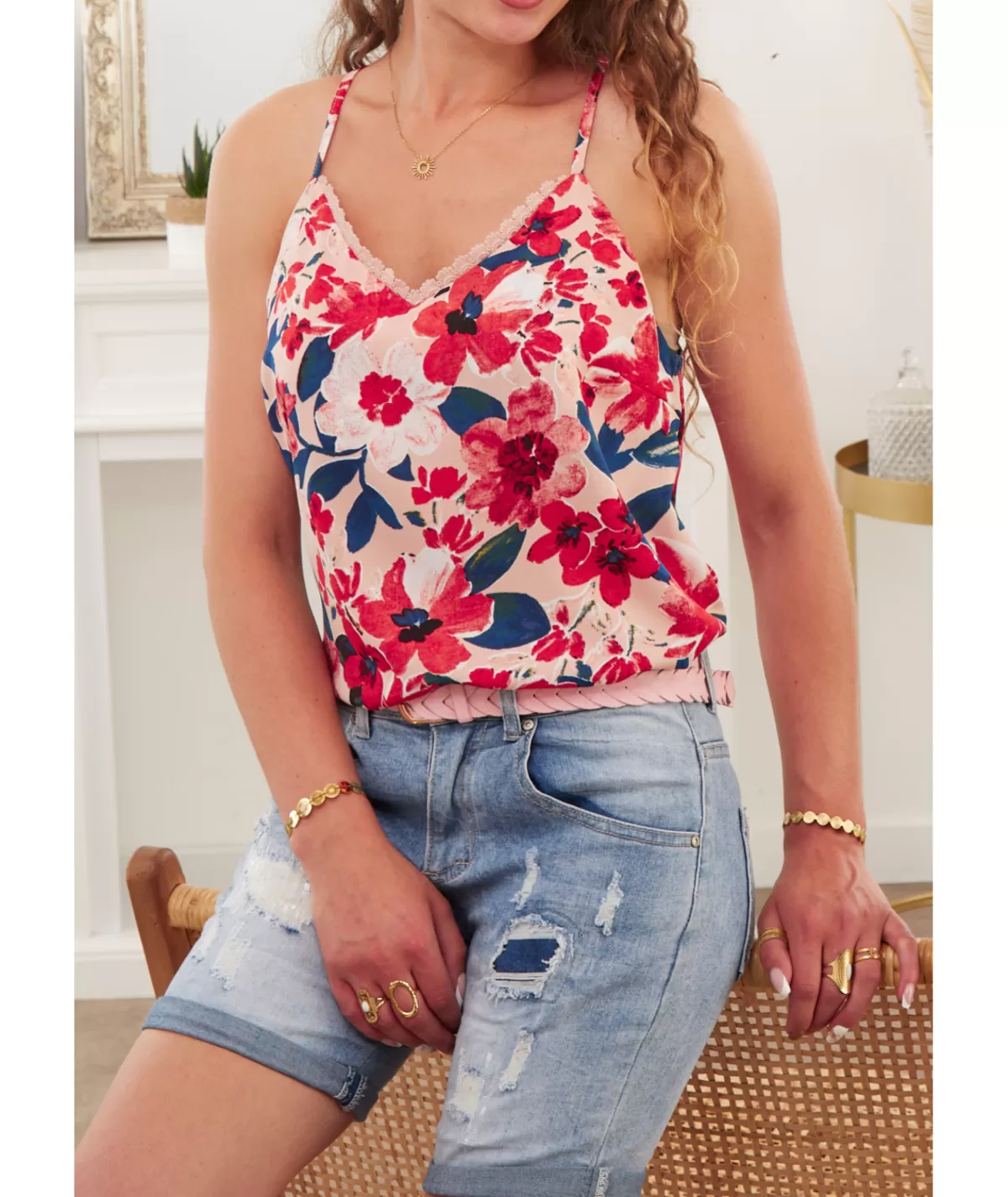 La boutique de Lilie Tops / Blouses>TOP OLGA Rose