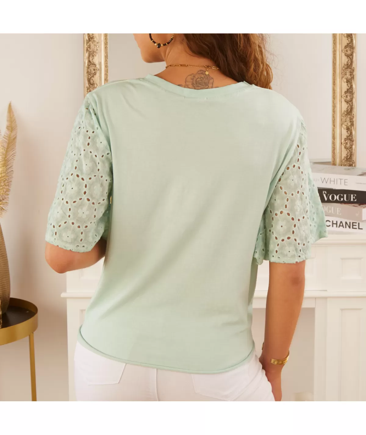 La boutique de Lilie Tops / Blouses>TOP RIKA Vertdeau