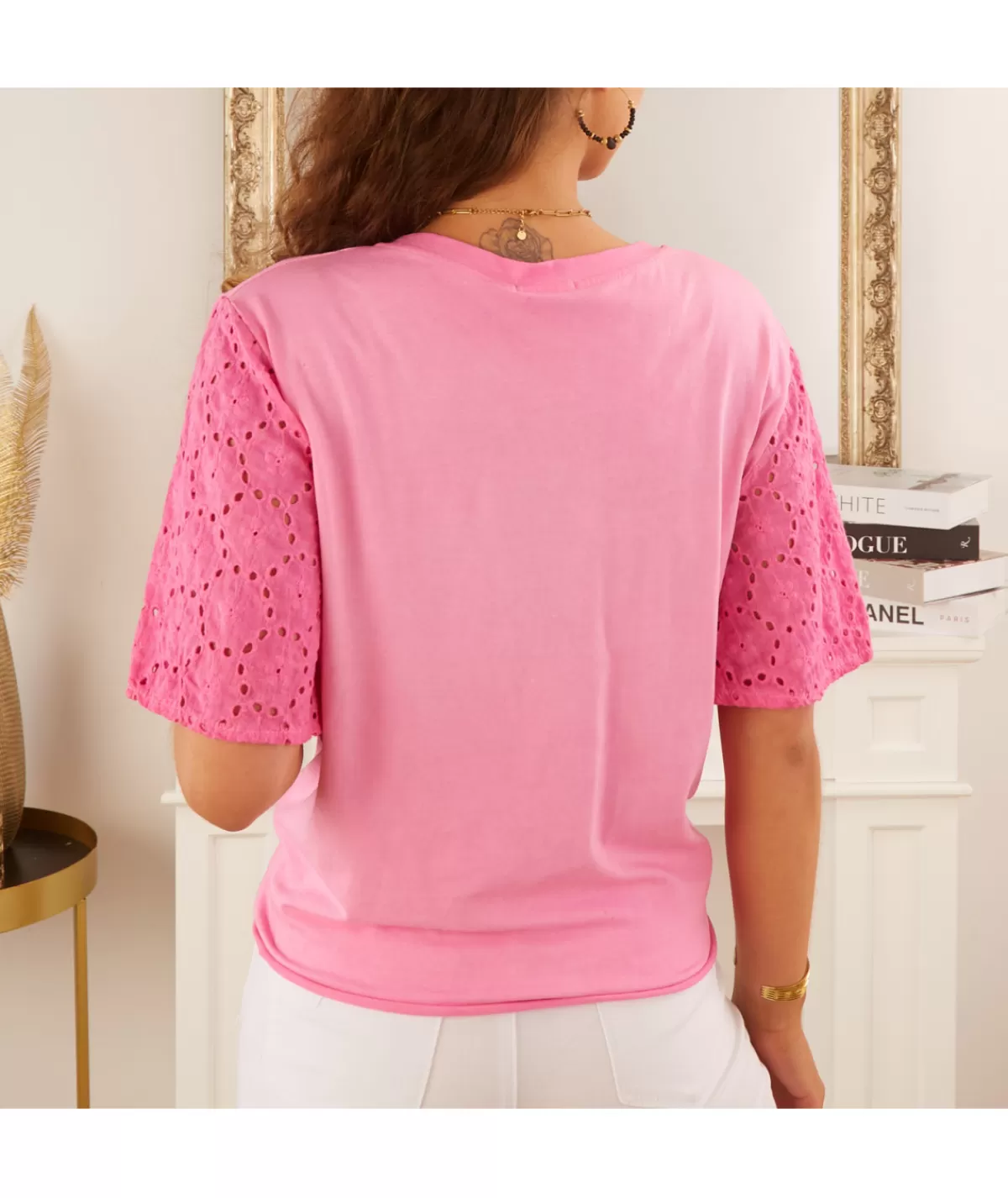 La boutique de Lilie Tops / Blouses>TOP RIKA Rose