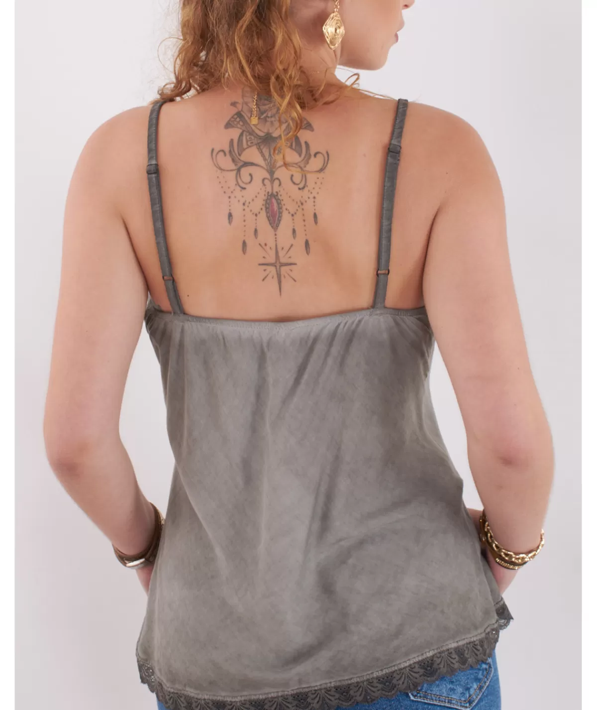 La boutique de Lilie Tops / Blouses>TOP ROXANA II Grisfonce