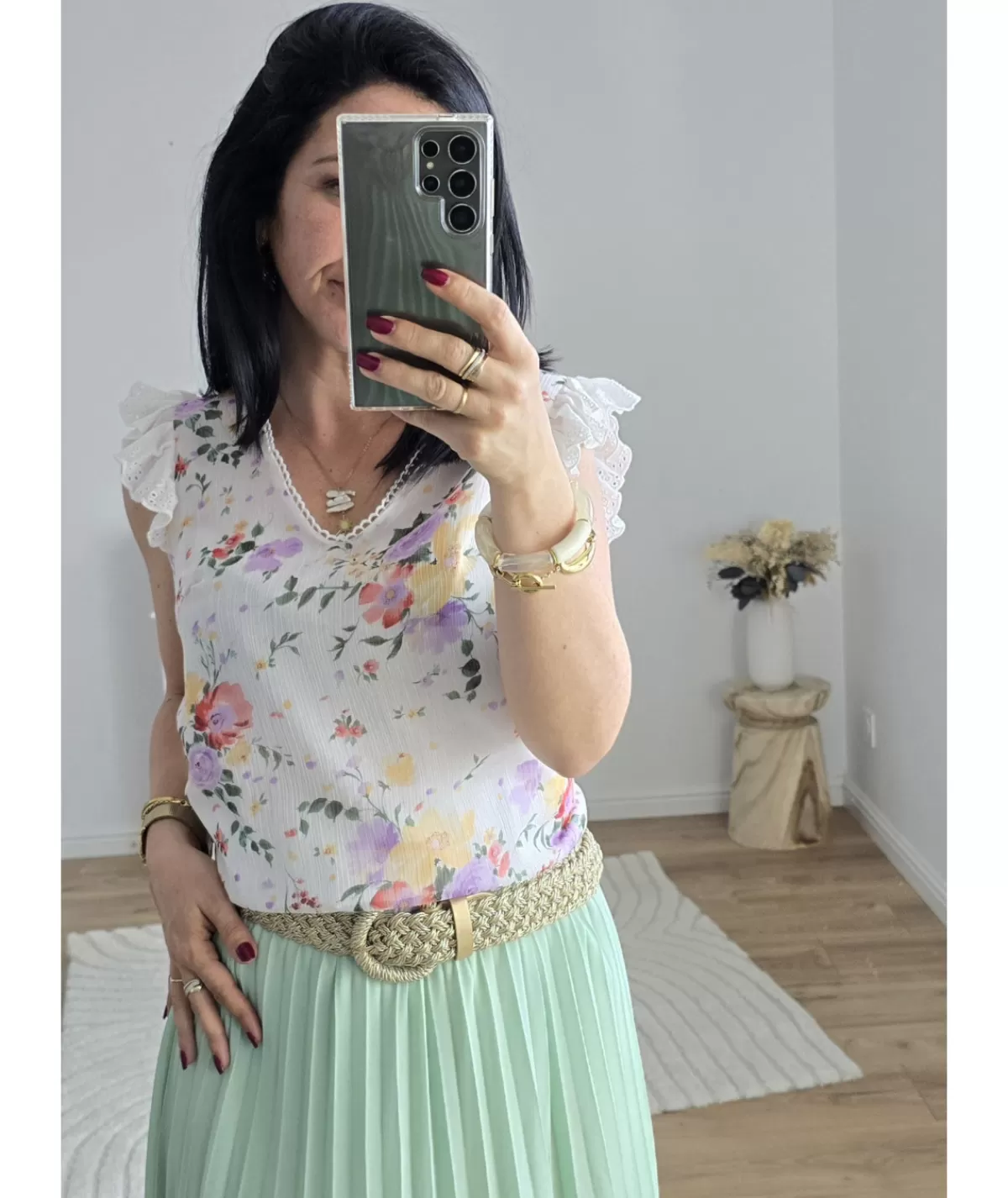 La boutique de Lilie Tops / Blouses>TOP ROXANE Blanc