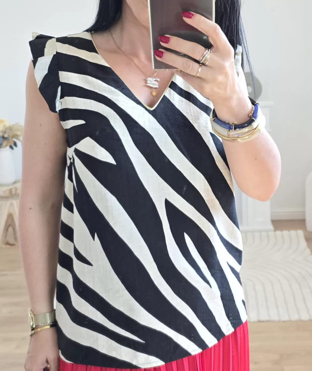 La boutique de Lilie Tops / Blouses>TOP SAMANTHA Noir