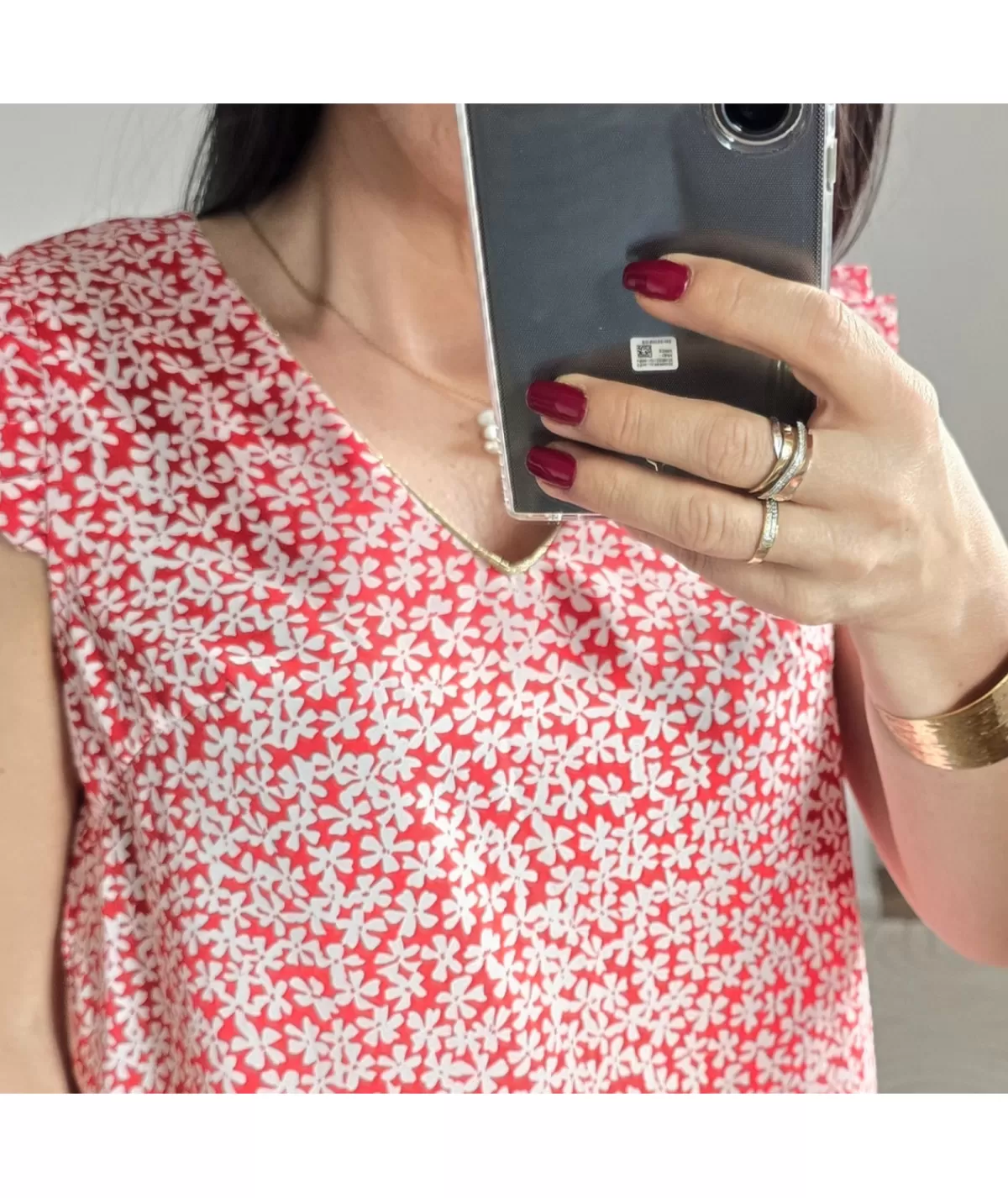 La boutique de Lilie Tops / Blouses>TOP SCARLA Rouge