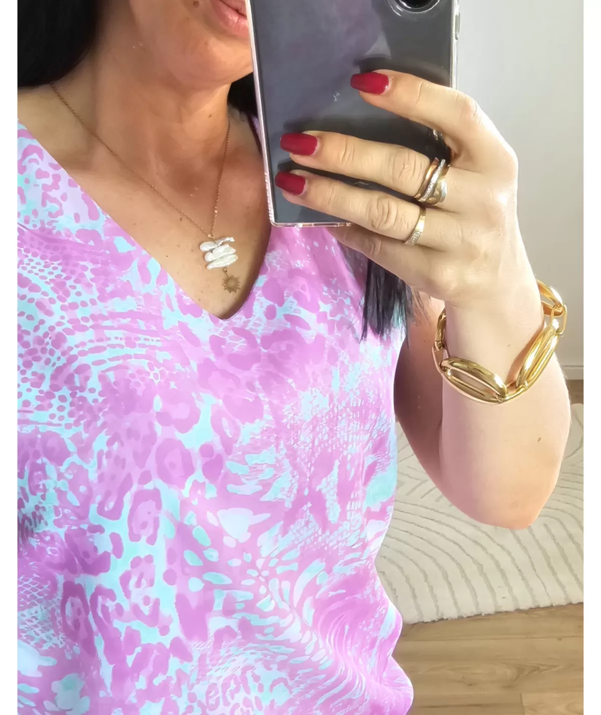 La boutique de Lilie Tops / Blouses>TOP TAHIRA Rose