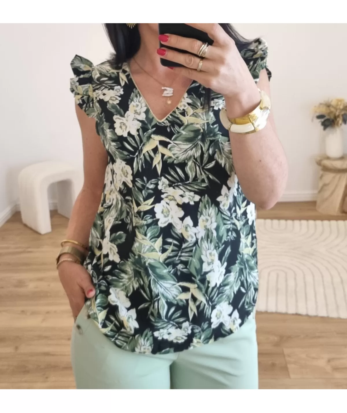 La boutique de Lilie Tops / Blouses>TOP TOSCANE Noir